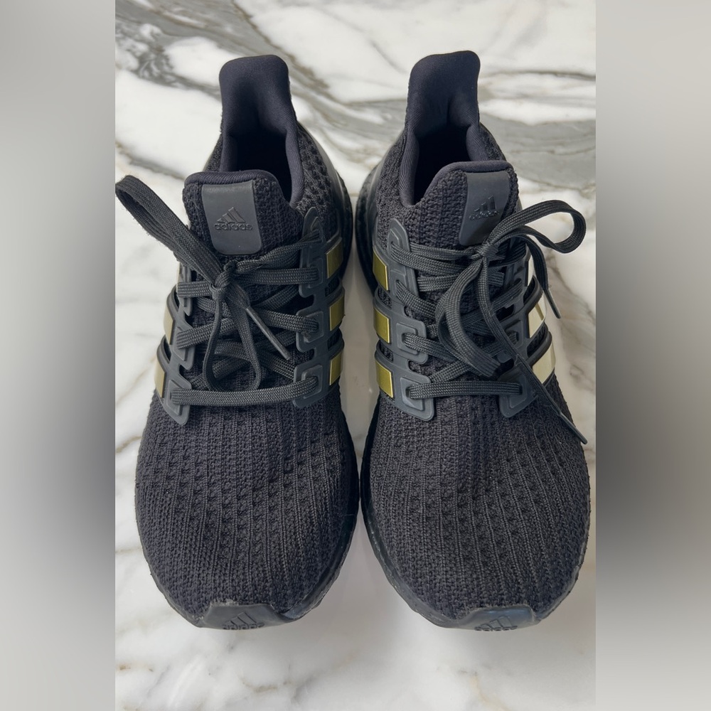 Adidas Women’s Black and Gold Athletic Shoes